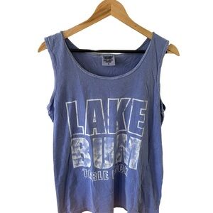Comfort Colors Lake Bum Table Rock Blue Tank Top